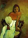 Paul Gauguin: Fiatal nő legyezővel (id: 929) tapéta