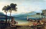 William Turner: A Genfi-tó és a Mont Blanc (színverzió 1) (id: 20531) tapéta