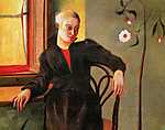 Ablaknál ülő nő vászonkép, poszter vagy falikép
