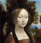 Ginevra de Benzi portréja vászonkép, poszter vagy falikép