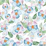 Watercolor floral seamless pattern 7 vászonkép, poszter vagy falikép