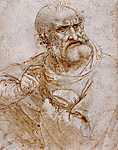 Leonardo da Vinci: Apostol (színváltozat 2.) (id: 3833) falikép keretezve