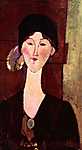 Modigliani: Beatrice Hastings portéja (id: 933) falikép keretezve