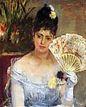 Berthe Morisot: Bálban - Nő legyezővel (id: 1937) bögre
