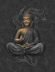 Buddha alak lótusz ülésben vászonkép, poszter vagy falikép
