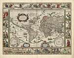 Világtérkép 1635 vászonkép, poszter vagy falikép
