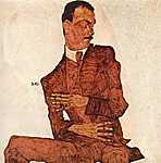 Egon Schiele: Arthur Rossler portréja (id: 2440) vászonkép