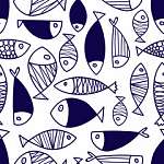 Vegyes halak tapétaminta vászonkép, poszter vagy falikép