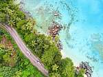 Seychellen - Strand mit Granitfelsen vászonkép, poszter vagy falikép