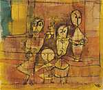 Paul Klee: Gyerekek és kutya (részlet) (id: 2743) falikép keretezve