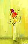 Tavaszi virágszálak (olajfestmény reprodukció) vászonkép, poszter vagy falikép
