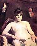 Edouard Manet: Fotelben ülő női akt (id: 1144) poszter