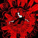 image of dancer in red-black (id: 13744) bögre