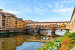 Ponte Vecchio és a zöld terasz, Firenze vászonkép, poszter vagy falikép
