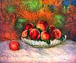 Alfred Sisley: Csendélet gyümölcsökkel (id: 1446) falikép keretezve