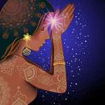 Namaste indiai nő (id: 22646) tapéta