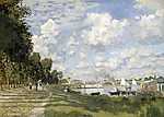 Claude Monet: Látkép az Argenteuil-i medencére (1872 körül) (id: 2947) vászonkép