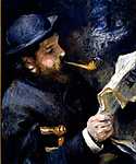 Claude Monet újságot olvas vászonkép, poszter vagy falikép