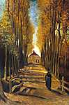 James Tissot: Út nyárfákkal, ősszel (id: 2848) poszter