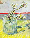 Vincent Van Gogh: Virágzó mandulafa ág (id: 348) falikép keretezve