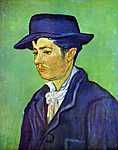 Vincent Van Gogh: Armand Roulin portréja (1888) (id: 349) többrészes vászonkép