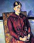 Portré Cézanne asszonyságról az sárga fotelban vászonkép, poszter vagy falikép