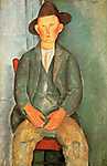 Modigliani: Paraszt fiú (id: 949) falikép keretezve