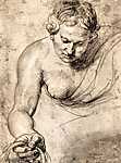 Peter Paul Rubens: Női alak (id: 1350) vászonkép