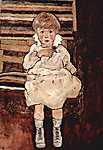 Egon Schiele: Ülő gyermek (id: 3050) bögre