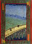 Vincent Van Gogh: Híd az esőben, 1887 (Hiroshige után) (id: 2851) tapéta