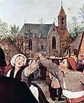 Pieter Bruegel the Elder: Paraszttánc, részlet (színverzió 1) (id: 19752) bögre