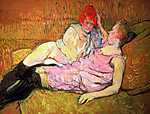 Henri de Toulouse Lautrec: Kanapén fekvő nők (id: 1155) bögre
