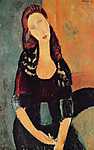 Modigliani: Jeanne Hebuterne portréja, No.6. (id: 956) falikép keretezve