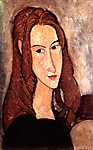 Jeanne Hebuterne portréja, profilból vászonkép, poszter vagy falikép