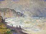 Claude Monet: Háborgó tenger Pourville-nél (1897) (id: 2958) poszter