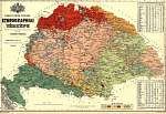 Nagy- Magyarország etnográfiai térképe vászonkép, poszter vagy falikép