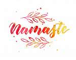 Namaste felirat grafika (id: 22661) falikép keretezve
