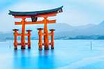 Miyajima Torii kapu, Japán. vászonkép, poszter vagy falikép