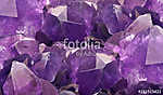 lilac amethyst crystals closeup background vászonkép, poszter vagy falikép