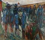 Edvard Munch: Munkások útban hazafelé (id: 3663) tapéta