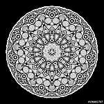 Mandala beautiful round pattern. (id: 13066) többrészes vászonkép