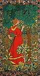 Alfons Mucha: Vörösruhás nő (id: 3766) tapéta