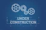 Under Construction blueprint vászonkép, poszter vagy falikép