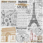 Párizs Eiffel-torony vászonkép, poszter vagy falikép
