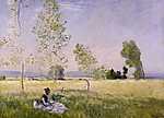 Claude Monet: Kis nyári pihenő (1874) (id: 2969) falikép keretezve