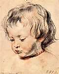 Peter Paul Rubens: Rubens fia, Nicholas nyaklánccal (id: 1371) többrészes vászonkép