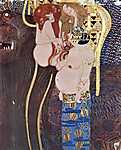 Gustav Klimt:  (id: 2771) falikép keretezve