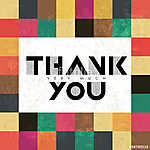 Thank You színes mozaik háttérrel (id: 9671) poszter
