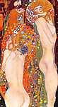 Gustav Klimt: Vízikígyók II. (1906-1907) - színverzió 1 (álló) (id: 13372) bögre