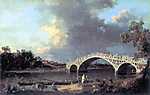 Canaletto: Híd (id: 972) vászonkép